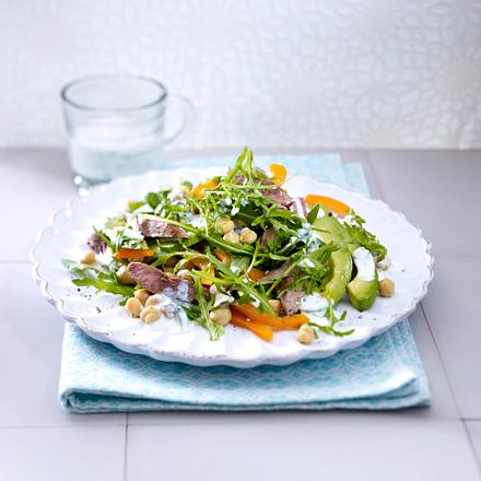 Avocadosalat mit Lammfilets Rezept