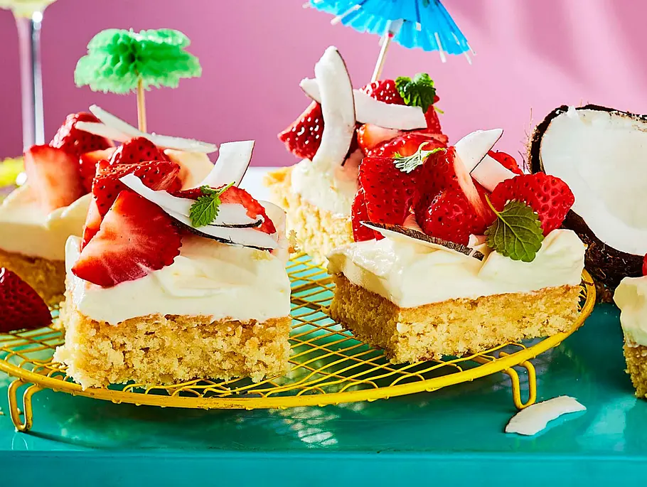 Ay-aya-ya! „Coco Jambo“-Schnitten Rezept Ay-aya-ya! „Coco Jambo“-Schnitten Rezept