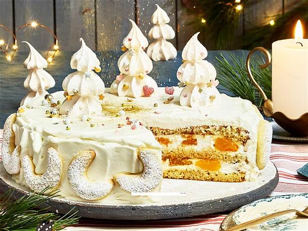 Vanillekipferltorte mit Mandarinen-Mascarpone-Creme Rezept