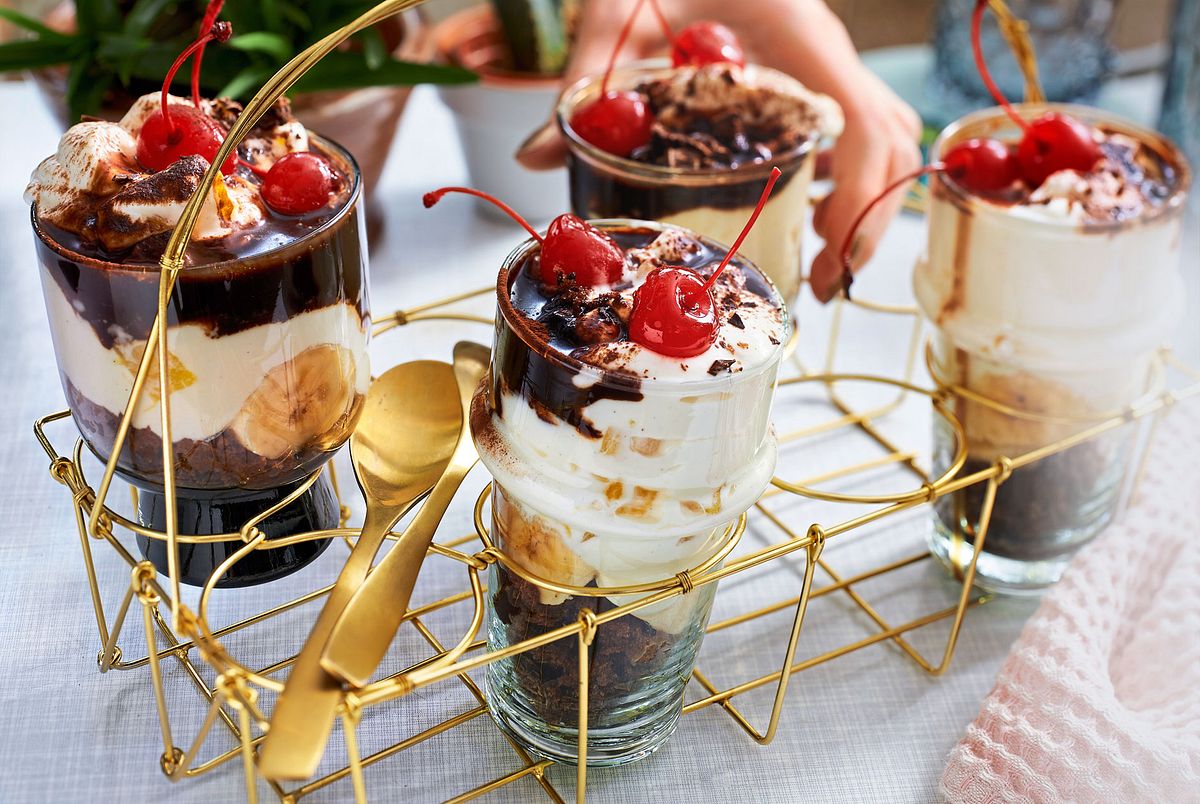 „Ba-na-na-na, Stayin’ Alive“-Dessert im Glas Rezept