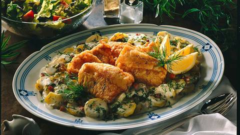Backfisch mit Béchamel-Kartoffeln Rezept - Foto: Neckermann