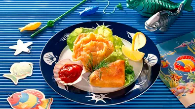 Backfisch mit Möhren-Kartoffel-Püree Rezept - Foto: LECKER @ Bauer Media Group