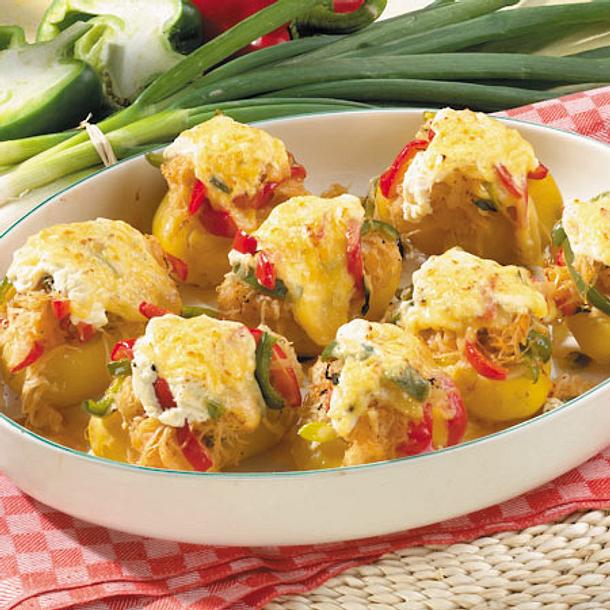 Backkartoffeln mit Paprikakraut Rezept Backkartoffeln mit Paprikakraut Rezept
