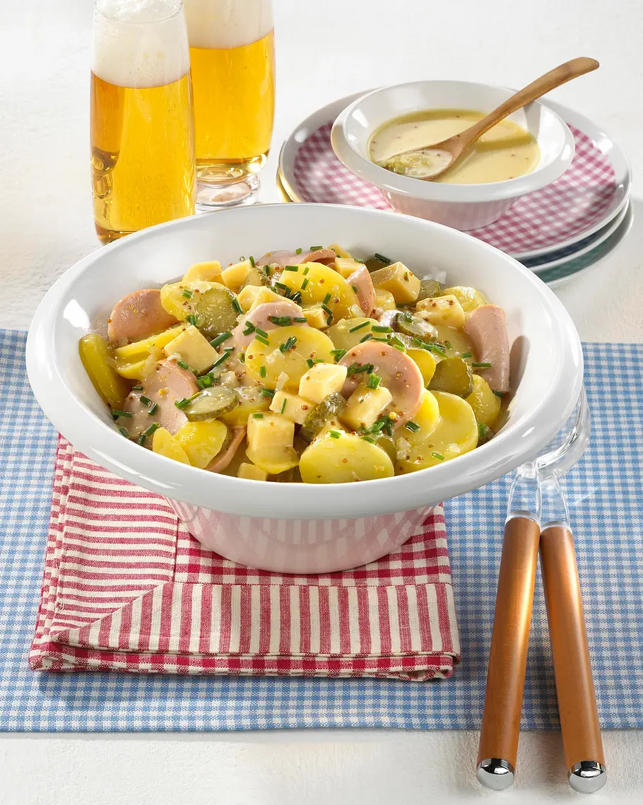 Badischer Kartoffel-Wurstsalat Rezept Badischer Kartoffel-Wurstsalat Rezept