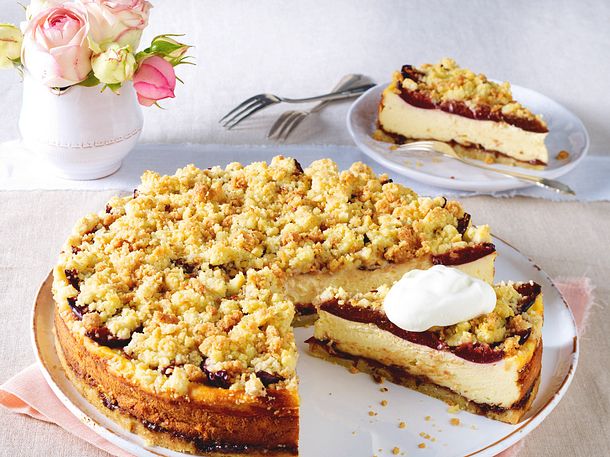 Badischer Zwetschen-Käsekuchen mit Streuseln Rezept