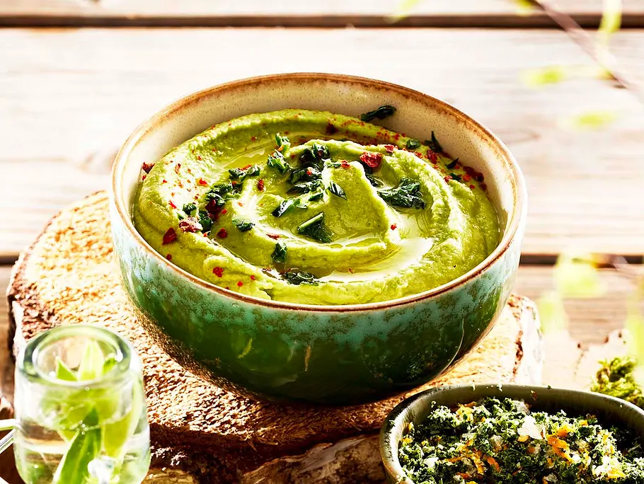 Bärlauch-Hummus Rezept Bärlauch-Hummus Rezept