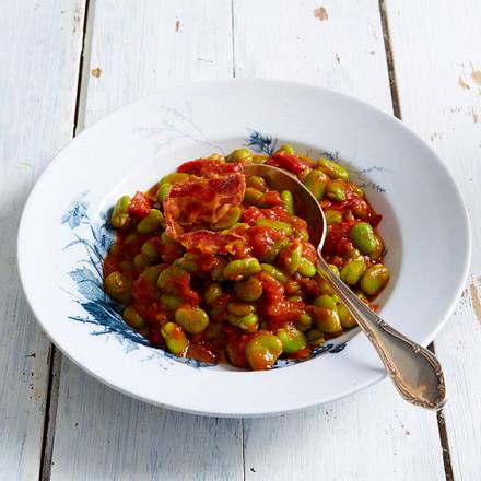Baked Beans von Saubohnen Rezept