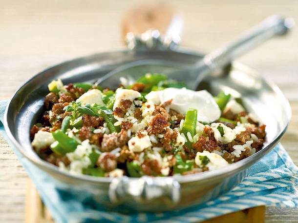 Balkantopf mit Hack und Feta Rezept Balkantopf mit Hack und Feta Rezept