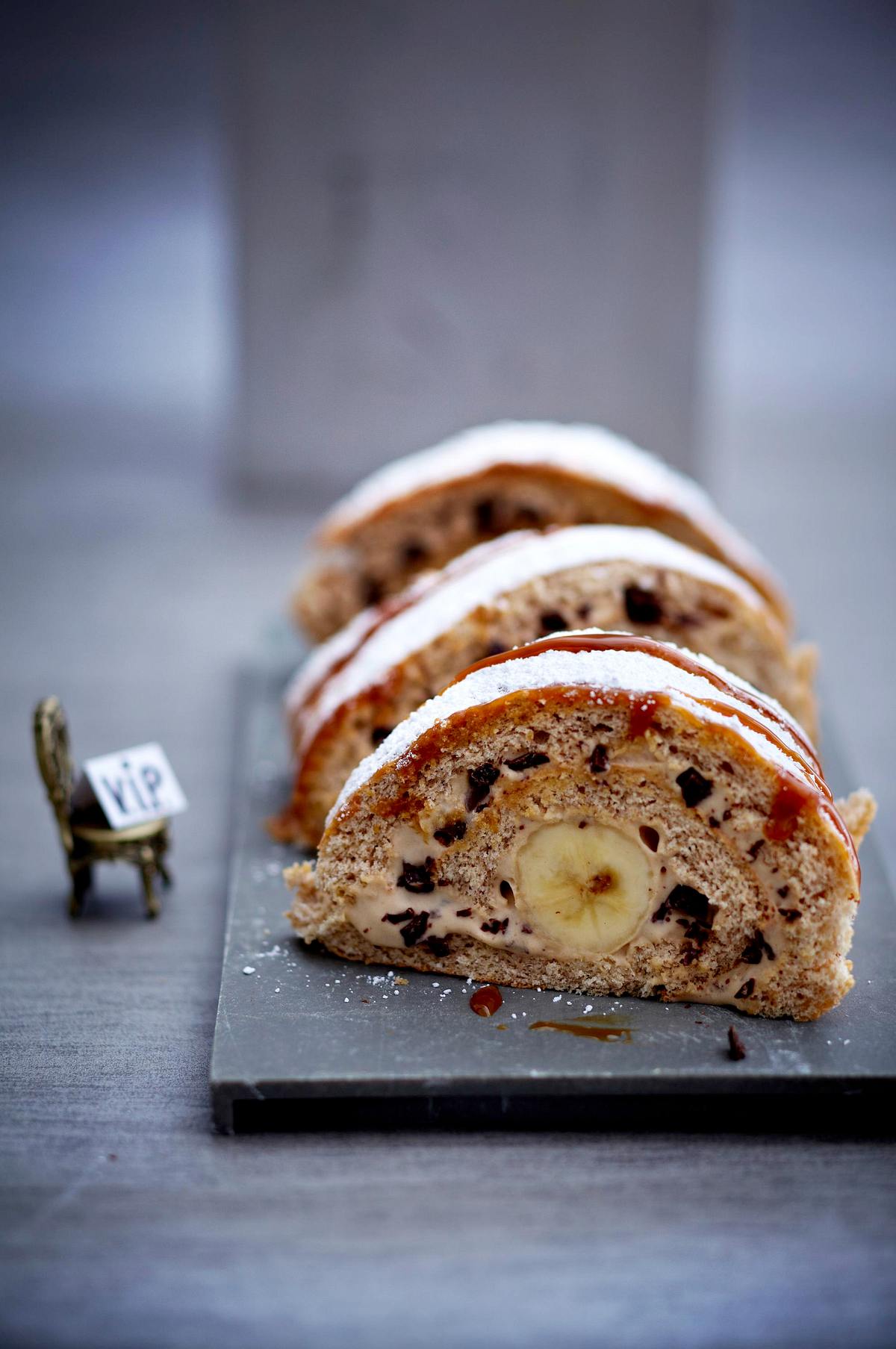 Banana Caramel Roll Rezept