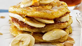 Banana Pancakes Rezept - Foto: LECKER @ Bauer Media Group Banana Pancakes Rezept - Foto: LECKER @ Bauer Media Group