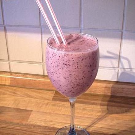 Banane Blaubeer Smoothie Rezept