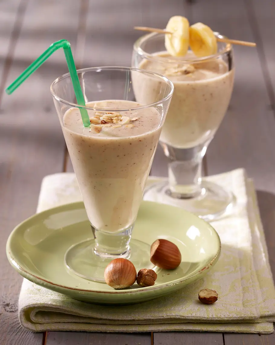 Bananen-Haselnuss-Shake Rezept