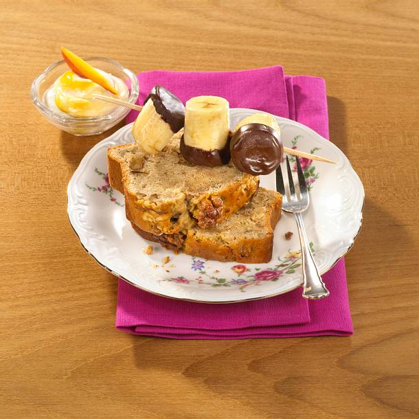 Bananen-Sandkuchen mit Mango-Mascarponecreme Rezept