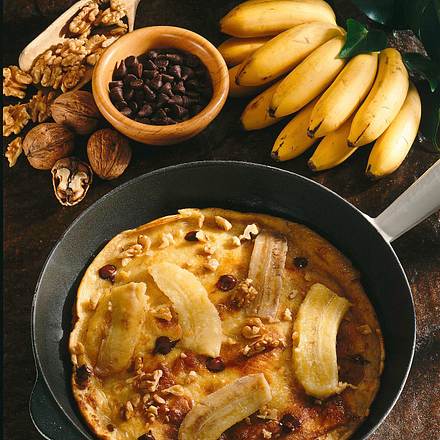 Bananen-Schoko-Pfannkuchen Rezept Bananen-Schoko-Pfannkuchen Rezept