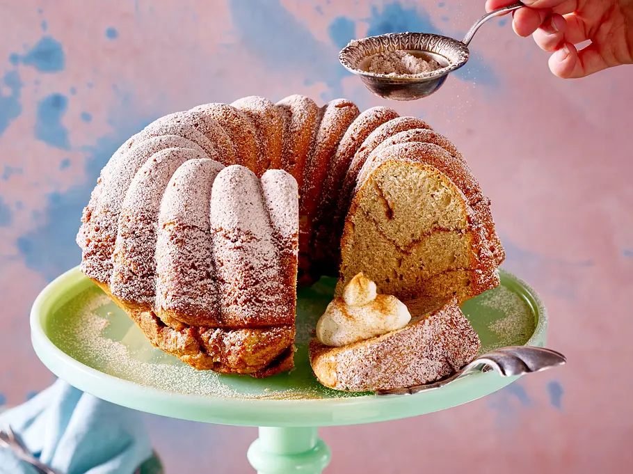 Bananenbrot mit Zimt-Swirl als Gugelhupf