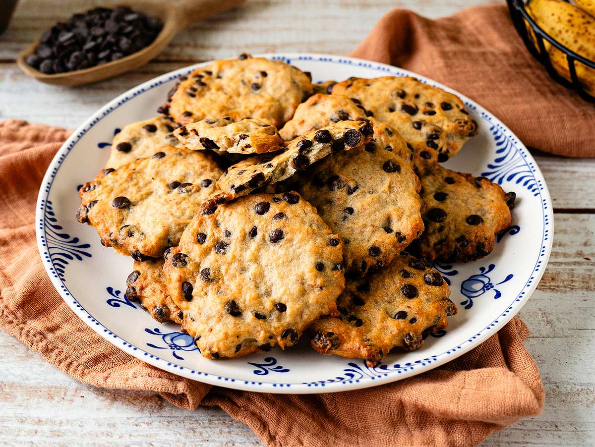 Bananenkekse mit Schokolade