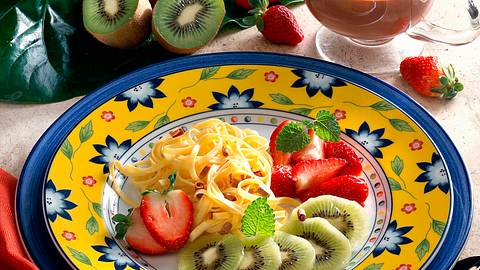 Bandnudeln mit Schokoladensoße Rezept - Foto: Neckermann