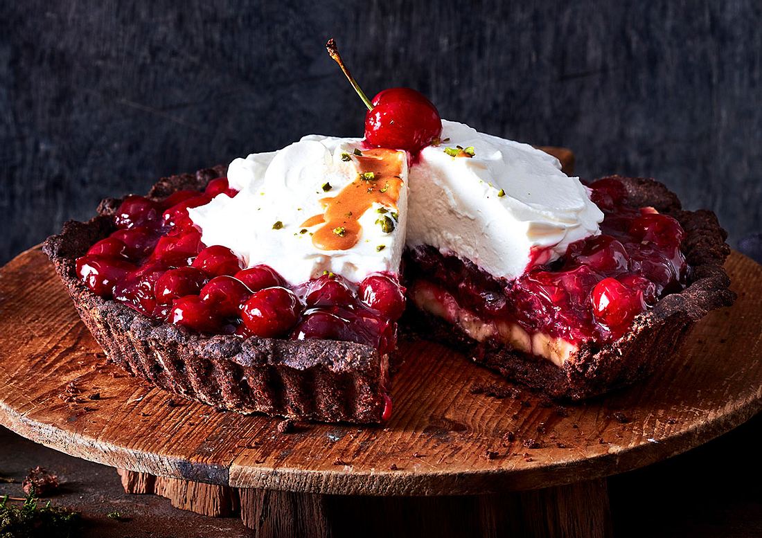 Banoffee-Kirsch-Pie Rezept | LECKER