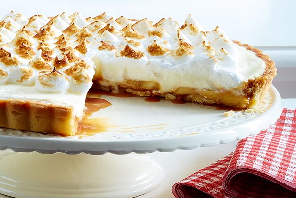 Banoffee-Tarte mit Baisertuffs Rezept Banoffee-Tarte mit Baisertuffs Rezept