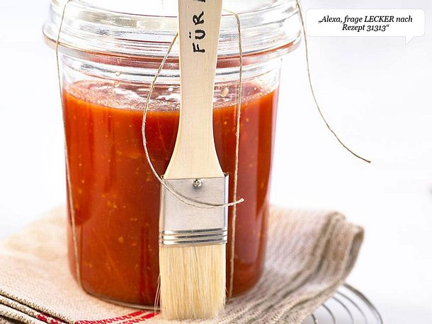 Selbstgemachte Barbecue-Sauce Selbstgemachte Barbecue-Sauce