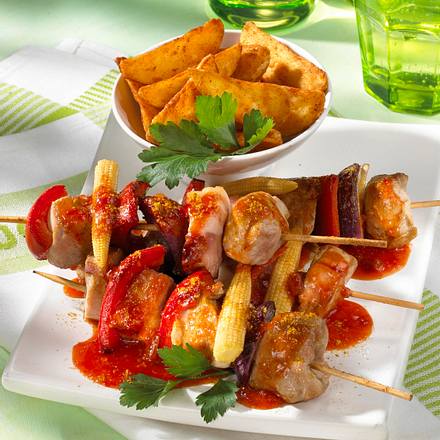 Barbecue-Spieße Rezept