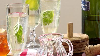 Basilikumsirup zu Prosecco Rezept - Foto: LECKER @ Bauer Media Group