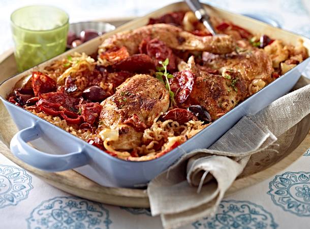 Baskisches Hähnchen Rezept Baskisches Hähnchen Rezept