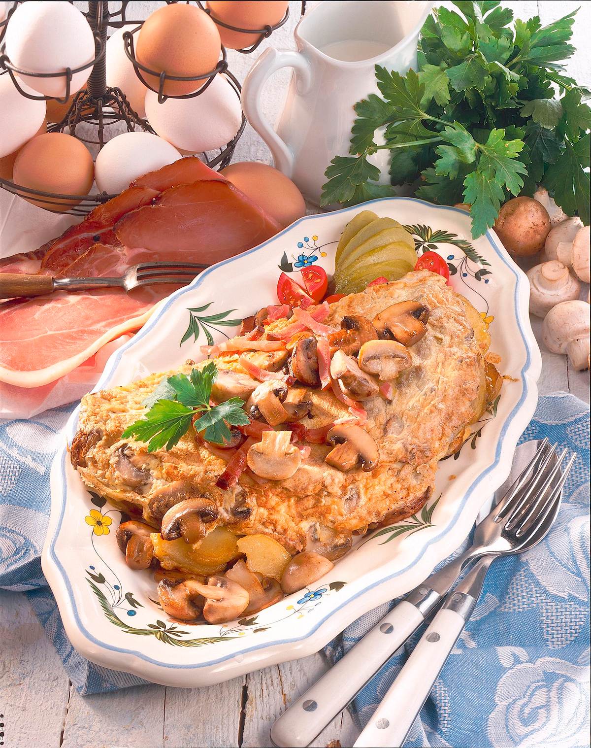 Bauernfrühstück mit Champignons Rezept