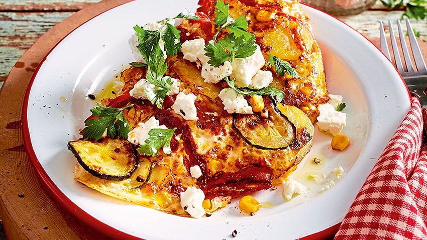 Bauernomelett mit Zucchini Rezept - Foto: House of Food / Bauer Food Experts KG