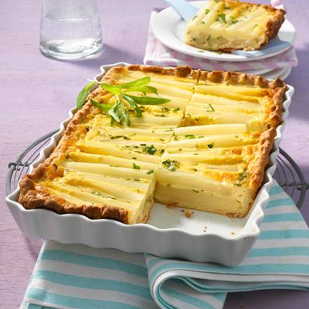 Beelitzer Spargelkuchen (für kleine Auflaufform) Rezept Beelitzer Spargelkuchen (für kleine Auflaufform) Rezept