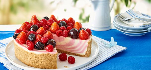 Beeren-Kirsch-Käsekuchen Rezept Beeren-Kirsch-Käsekuchen Rezept