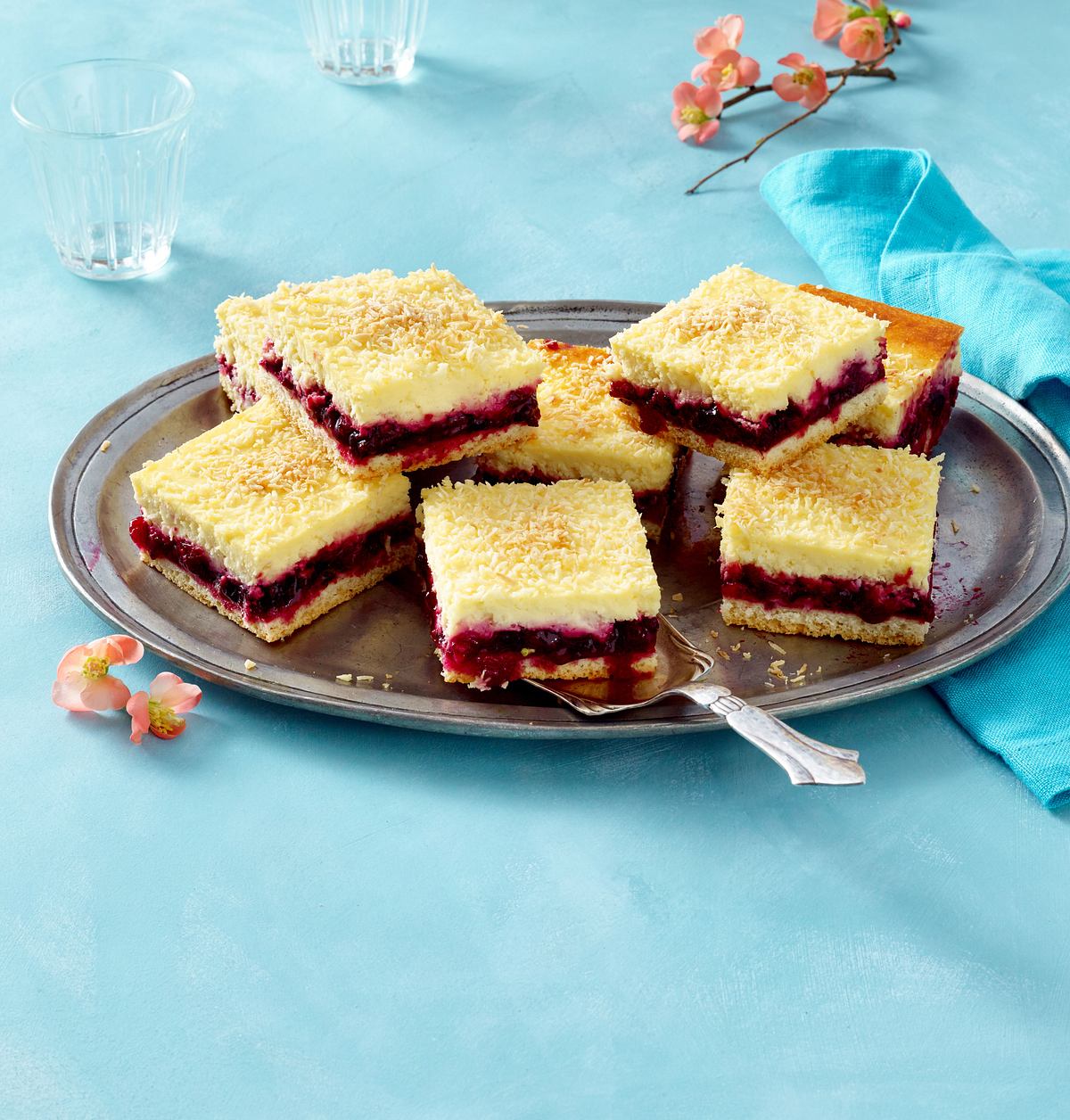 Beeren-Kokos-Kuchen Rezept