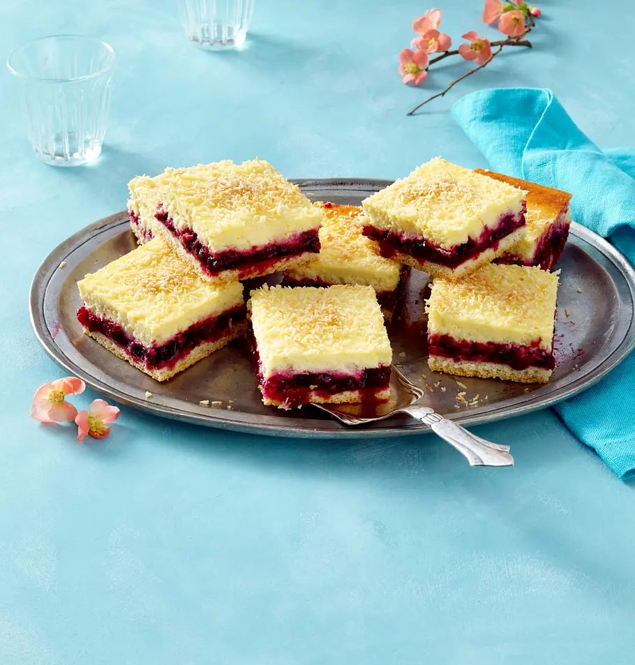 Beeren-Kokos-Kuchen Rezept