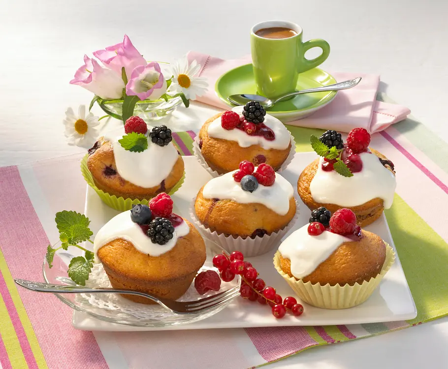 Beeren-Muffins Rezept Beeren-Muffins Rezept