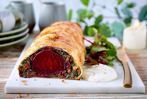 Beet Wellington für Fleischlosfreunde Rezept Beet Wellington für Fleischlosfreunde Rezept