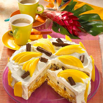 Beschwipste Mangotorte Rezept