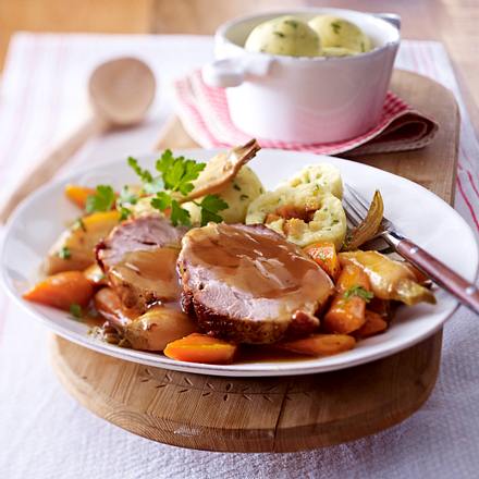 Bierbraten vom Blech Rezept Bierbraten vom Blech Rezept