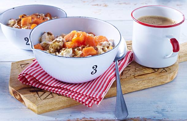 Bircher Müsli mit Papaya Rezept Bircher Müsli mit Papaya Rezept