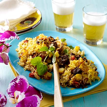 Biriyani mit Rindfleisch Rezept Biriyani mit Rindfleisch Rezept