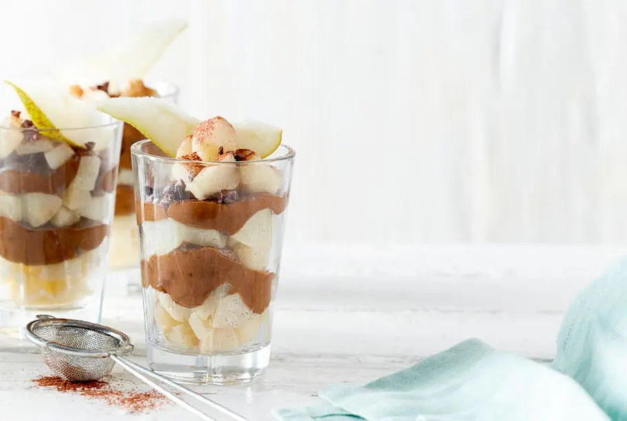 Birne-Helene-Dessert im Glas Rezept