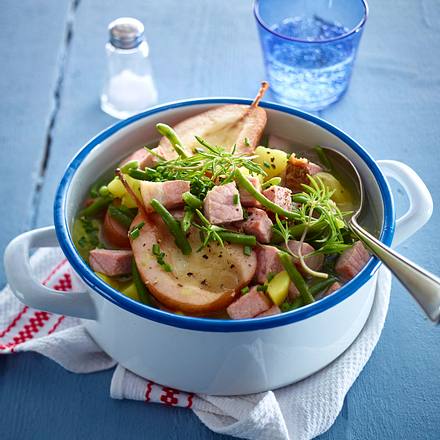 Birnen, Bohnen und Kasseler Rezept Birnen, Bohnen und Kasseler Rezept