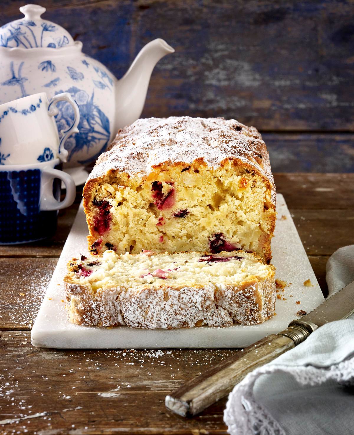 Birnen-Johannisbeeren-Ingwer-Kastenkuchen Rezept