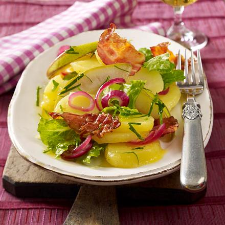 Birnen-Kartoffel-Salat mit Speck Rezept Birnen-Kartoffel-Salat mit Speck Rezept