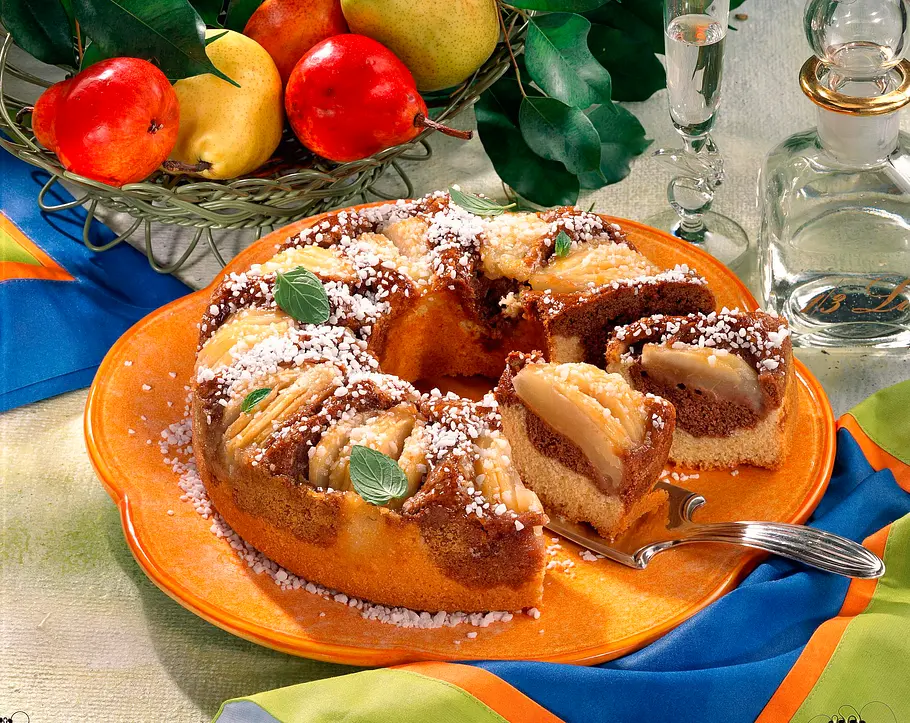 Birnen- Marmorkuchen Rezept Birnen- Marmorkuchen Rezept