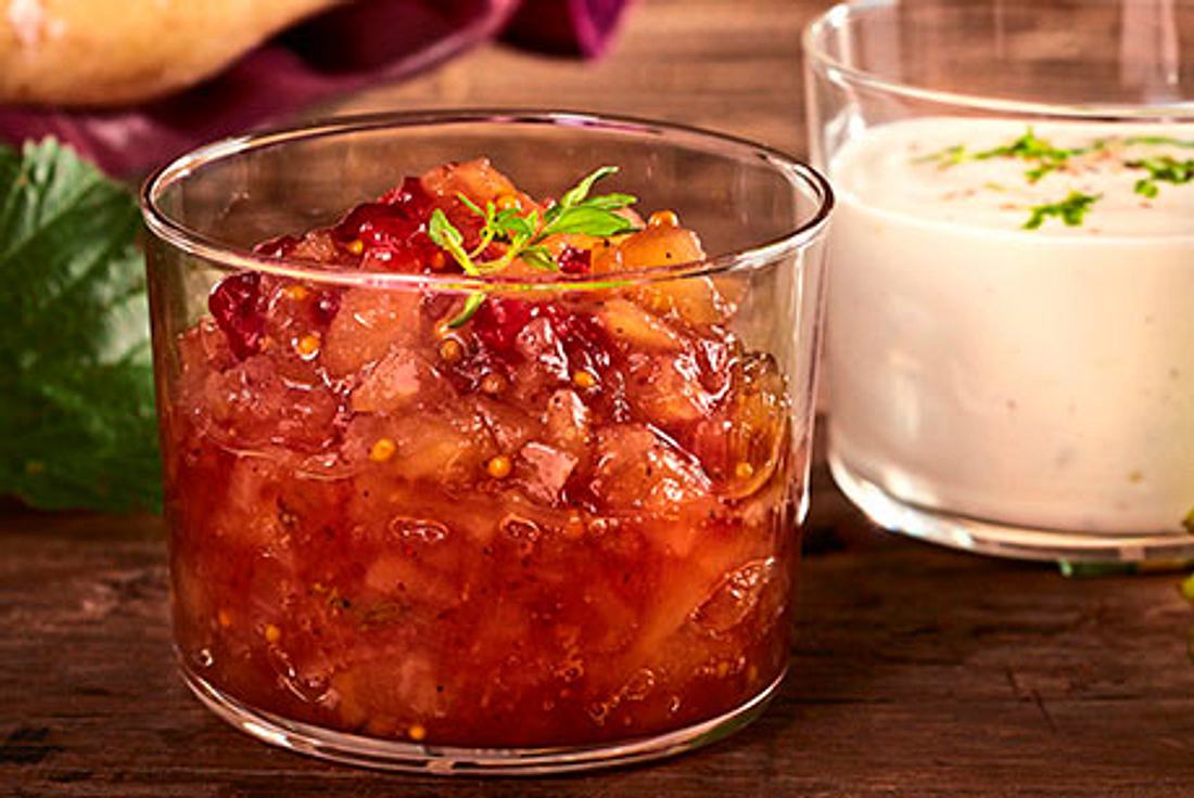 Birnen-Preiselbeer-Chutney Rezept | LECKER