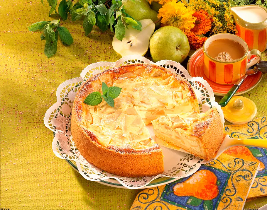 Birnen-Quark-Kuchen Rezept