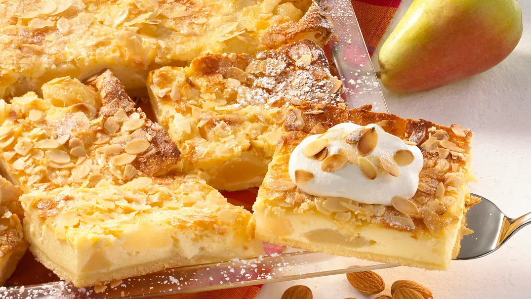 Birnen-Schmand-Kuchen Rezept - Foto: LECKER @ Bauer Media Group Birnen-Schmand-Kuchen Rezept - Foto: LECKER @ Bauer Media Group