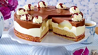 Birnen-Schoko-Torte Rezept - Foto: LECKER @ Bauer Media Group Birnen-Schoko-Torte Rezept - Foto: LECKER @ Bauer Media Group