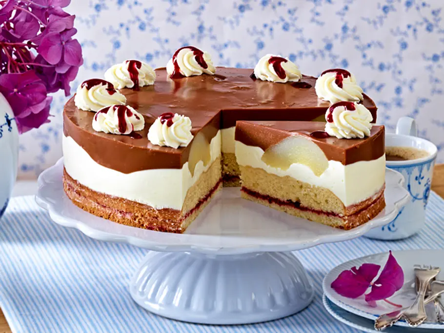 Birnen-Schoko-Torte Rezept Birnen-Schoko-Torte Rezept