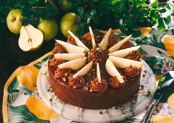 Birnen-Schokoladen-Torte Rezept